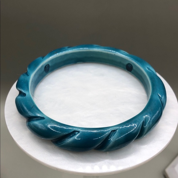 Bundle 10 vintage acrylic skinny slim bangle bracelets stack layer geometric + - Picture 8 of 15